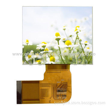 3.5-inch TFT Display, Diver SSD2119, 8080, 16-bit MCU Interface, QVGA in Landscape, RoHS Mark
